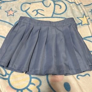 Zip up blue skirt